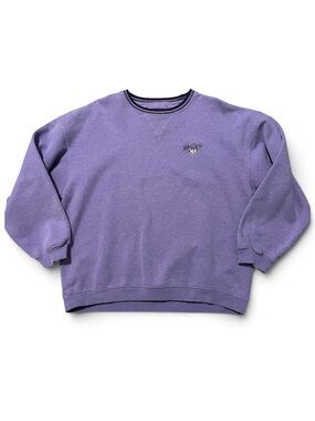 Vintage Big Dogs Embroidered Crewneck Sweatshirt Purple Pullover